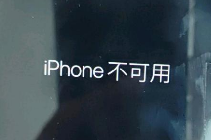 贡觉苹果服务网点分享锁屏界面显示“iPhone 不可用”如何解决 