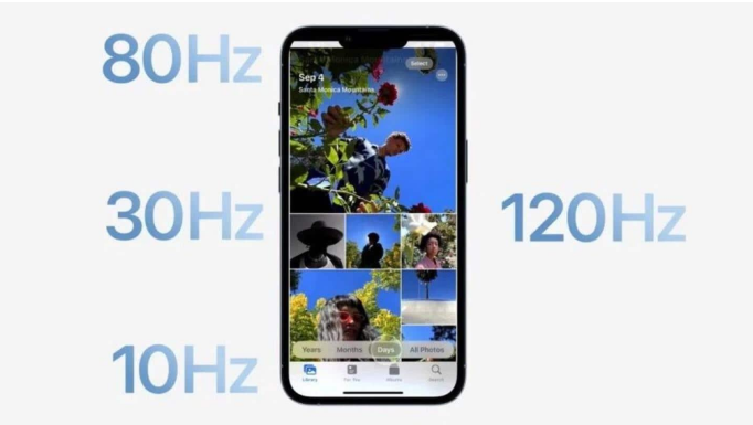 贡觉苹果14维修分享iPhone 14有高刷吗 